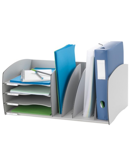 Organizador de armario paperflow gris poliestireno 245x543x340 mm Organizador de armario paperflow gris poliestireno 245x543x340 mm