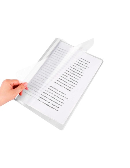 Carpeta dossier fastener plastico q connect din a4 blanco