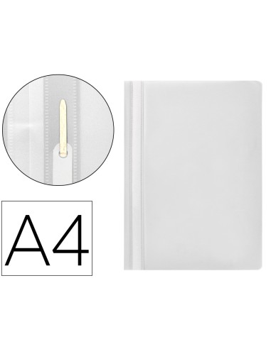 Carpeta dossier fastener plastico q connect din a4 blanco