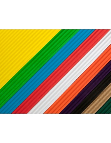 Bloc trabajos manuales liderpapel carton ondulado 240x315mm 10 hojas colores surtidos