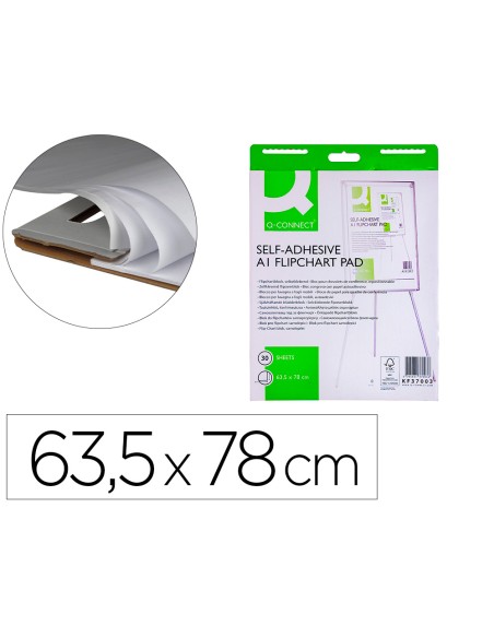 Bloc congreso q connect papel autoadhesivo 635x830 mm 30 hojas 70g m2 Bloc congreso q connect papel autoadhesivo 635x830 mm 30 hojas 70g m2