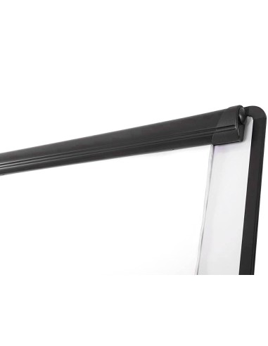 Pizarra movil q connect con ruedas para conferencias tablero lacado blanco apta para escritura directa y bloc