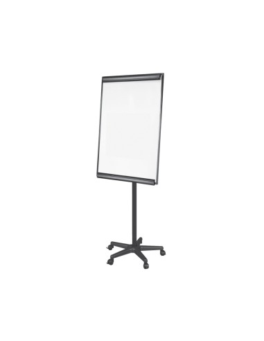 Pizarra movil q connect con ruedas para conferencias tablero lacado blanco apta para escritura directa y bloc