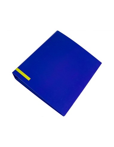 Archivador de palanca liderpapel a4 color system forrado sin rado lomo 80mm azul compresor metalico