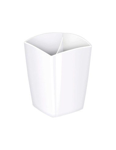 Cubilete portalapices cep blanco opaco plastico magnetico 78x74x95 mm