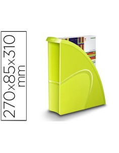 Revistero cep plastico uso vertical horizontal verde 85x270x310 mm
