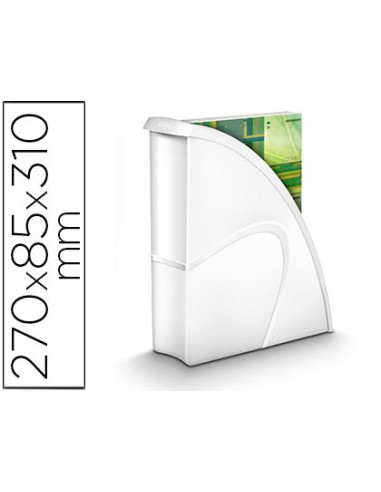 Revistero cep plastico uso vertical horizontal blanco 85x270x310 mm