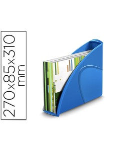 Revistero cep plastico uso vertical horizontal azul 85x270x310 mm