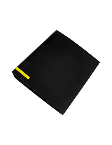 Archivador de palanca liderpapel a4 color system forrado sin rado lomo 80mm negro compresor metalico