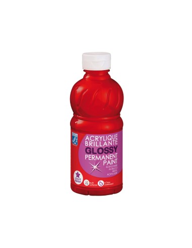 Pintura acrilica lb brillo rojo primario bote de 250 ml