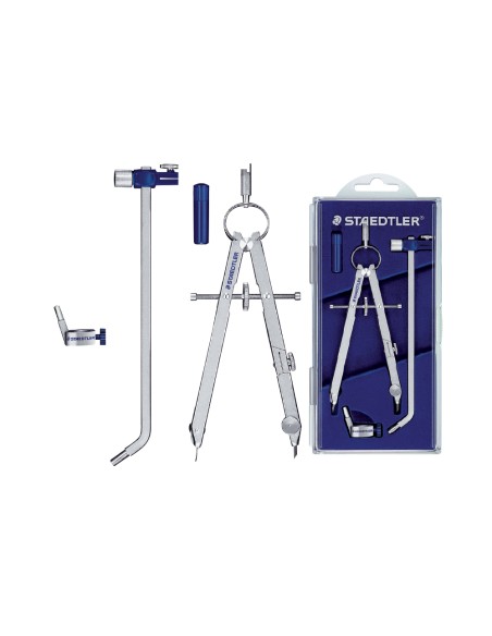 Compas staedtler micrometrico con alargadera tubo de minas adaptador universal de rosca mars 551 Compas staedtler micrometrico con alargadera tubo de minas adaptador universal de rosca mars 551