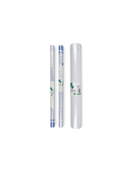 Rollo plastico adhesivo liderpapel 050x3 mt 8o micras forralibros removible Rollo plastico adhesivo liderpapel 050x3 mt 8o micras forralibros removible