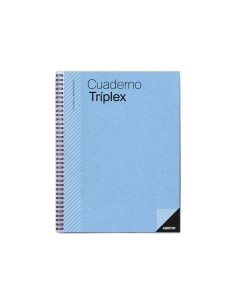 Cuaderno triplex additio plan de curso evaluacion agenda plan semanal y tutorias fundas transparentes 225x31cm