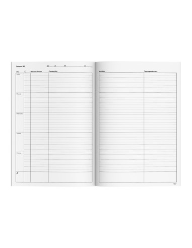 Cuaderno memo notas additio a4 evaluacion continua mas planificacion semanal del curso