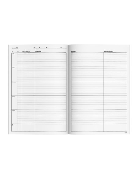 Cuaderno memo notas additio a4 evaluacion continua mas planificacion semanal del curso