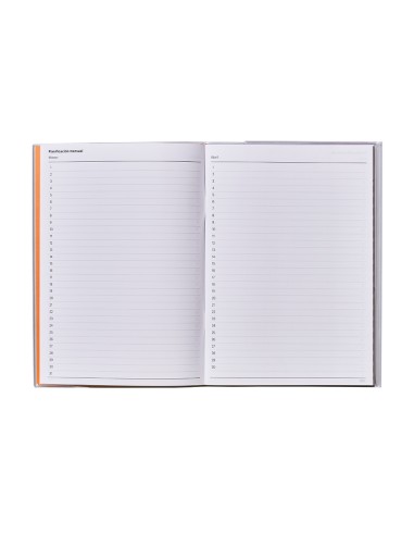 Cuaderno de notas aditio a5 horario planificacion mensual plan de curso