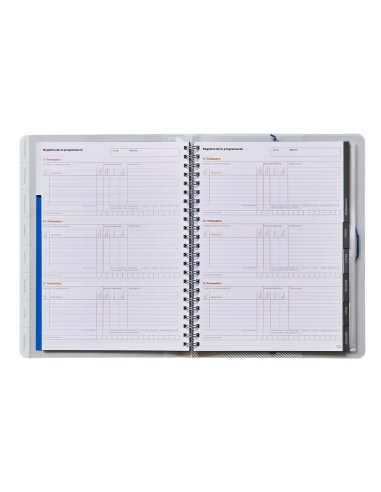 Carpeta global additio a4 con evalucion continua programacion tutoria y reuniones en catalan