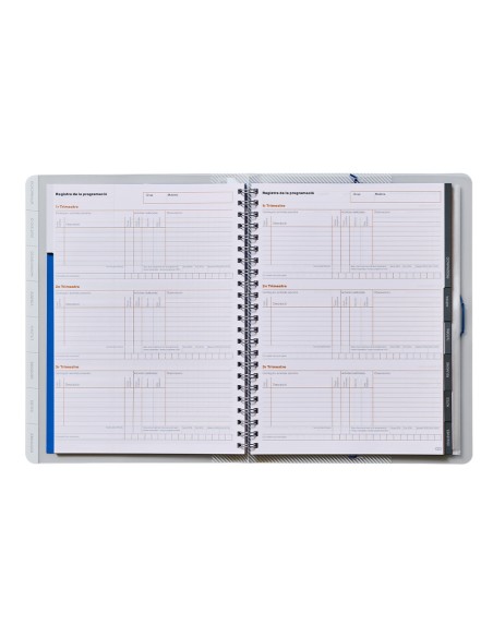 Carpeta global additio a4 con evalucion continua programacion tutoria y reuniones en catalan