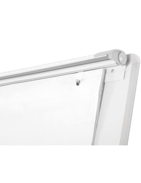 Pizarra blanca q connect con tripode 90x60x195cm para convenciones superficie laminada escritura directa