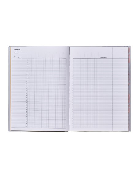 Bloc notas additio a4 plan de curso y evaluacion continua en catalan