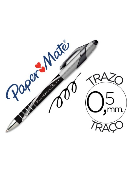 Boligrafo flexgrip elite retractil negro