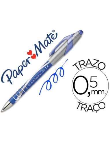 Boligrafo flexgrip elite retractil azul