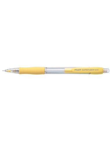 Portaminas pilot super grip amarillo 05 mm sujecion de caucho