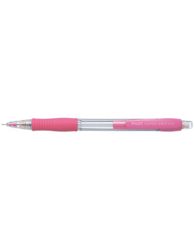 Portaminas pilot super grip rosa 05 mm sujecion de caucho