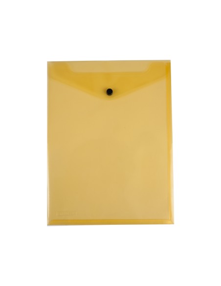 Carpeta liderpapel dossier broche polipropileno din a4 formato vertical amarilla transparente 50 hojas