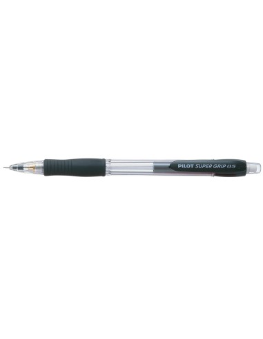 Portaminas pilot super grip negro 05 mm sujecion de caucho