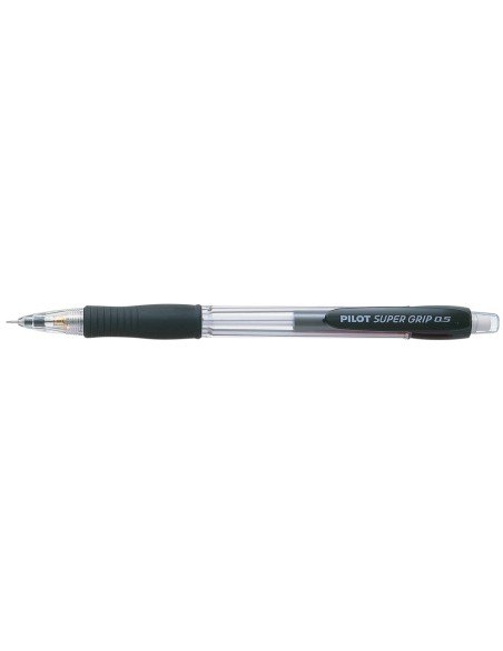 Portaminas pilot super grip negro 05 mm sujecion de caucho