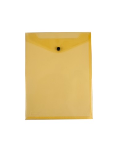 Carpeta liderpapel dossier broche polipropileno din a4 formato vertical amarilla transparente 50 hojas