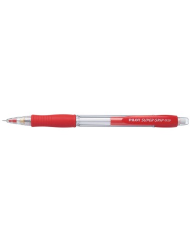 Portaminas pilot super grip rojo 05 mm sujecion de caucho