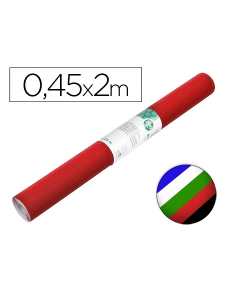 Rollo adhesivo liderpapel unicolor colores surtidos rollo de 045 x 2 mt