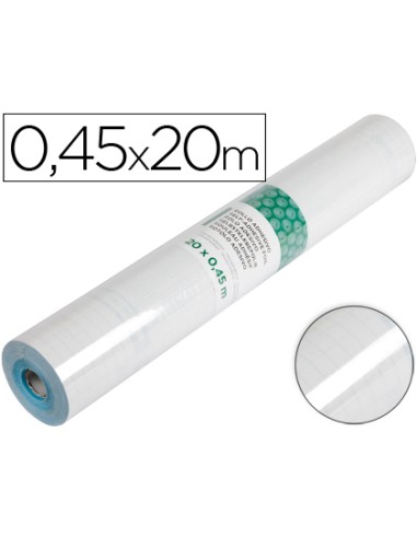 Rollo adhesivo liderpapel transparente rollo de 045 x 20 mt 100 mc