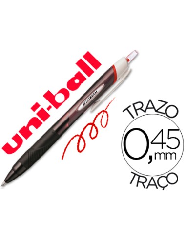 Boligrafo uni ball jet stream sport sxn 150 tinta hibrida rojo