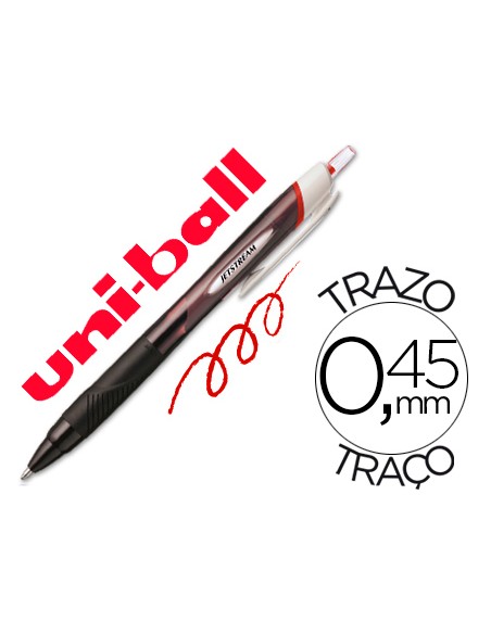Boligrafo uni ball jet stream sport sxn 150 tinta hibrida rojo