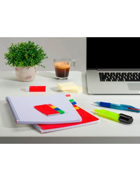 Boligrafo q connect 4 en 1 tinta 4 colores retractil con sujecion de caucho