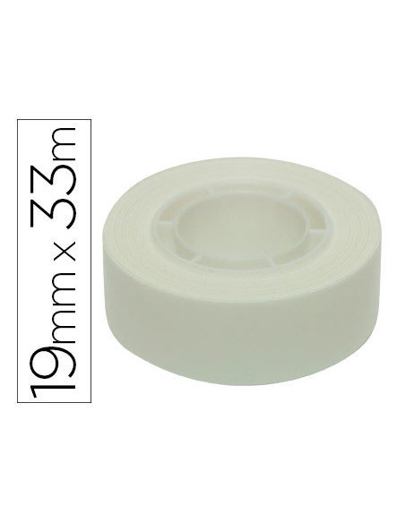 Cinta adhesiva apli 33 mt x 19 mm color blanco