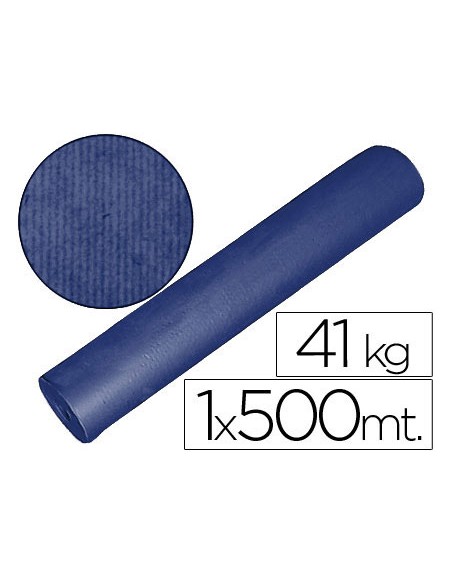 Papel kraft azul bobina 100 mt x 500 mt especial para embalaje