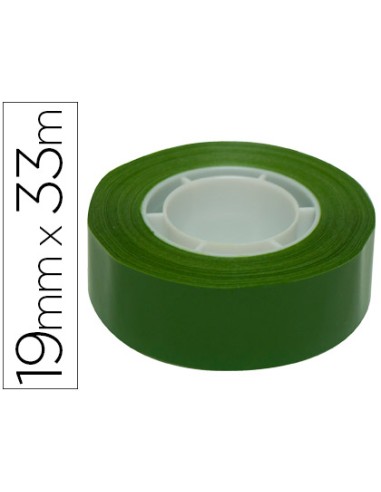 Cinta adhesiva apli 33 mt x 19 mm color verde