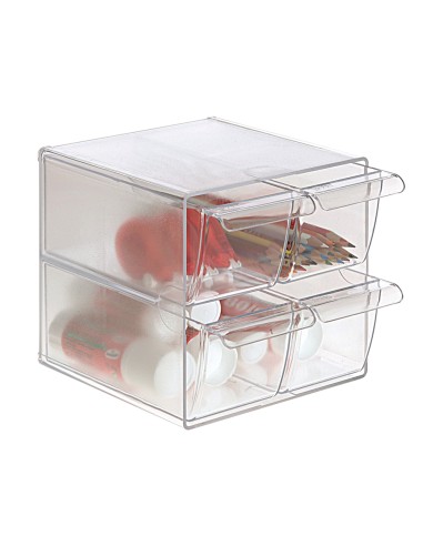 Archicubo archivo 2000 4 cajones organizador modular plastico 190x150x150 mm incluye 2 clips de sujecion