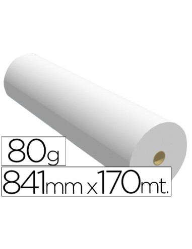 Papel reprografia ppc para plotter 841x170mt 80gr