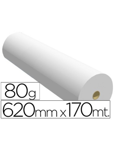 Papel reprografia ppc para plotter 620x170mt 80gr