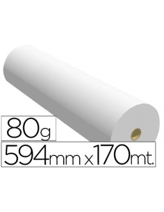 Papel reprografia ppc para plotter 594x170mt 80 gr