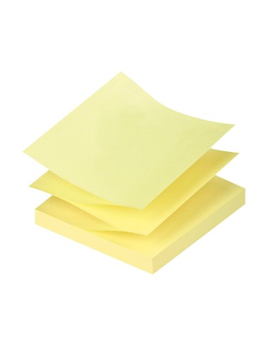 Bloc de notas adhesivas quita y pon q connect 76x76 mm zig zag