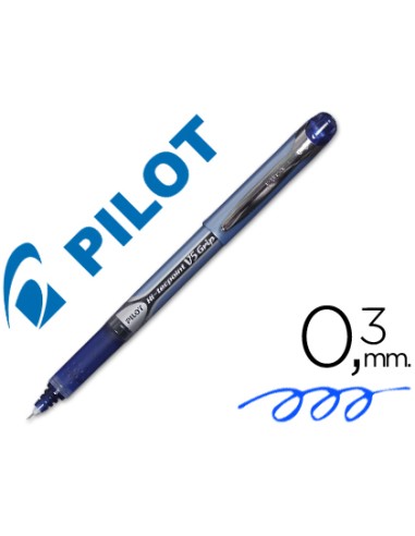 Rotulador pilot punta aguja v 5 grip azul 05 mm