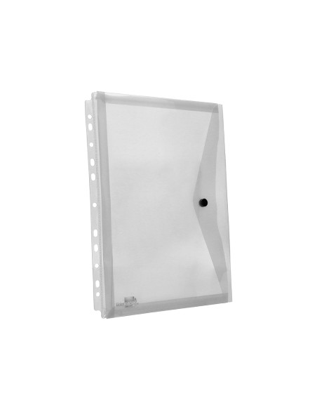 Carpeta liderpapel dossier broche 36664 polipropileno din a4 pack de 5 incolora transparente multitaladro