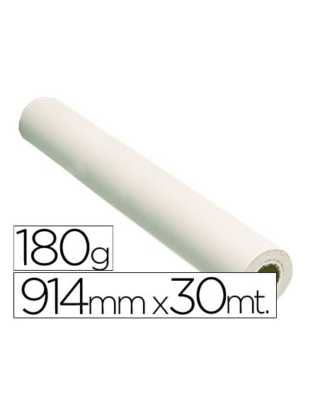 Papel reprografia glossy 180 gr para plotter papel fotografico brillo 914x30 mt 2880 dpi