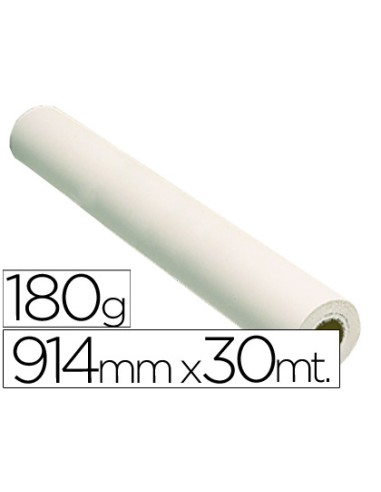 Papel reprografia fotografico 180 gr para plotter papel fotografico blanco mate 914x30 mt 2880 dpi